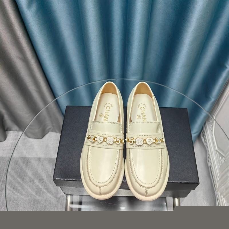 Ch*el leather shoes